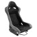 Sports seat 'LV' - Black/Grey - Fixed polyester backrest - incl. slides