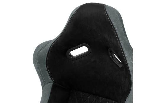 Sports seat 'LV' - Black/Grey - Fixed polyester backrest - incl. slides, Image 6
