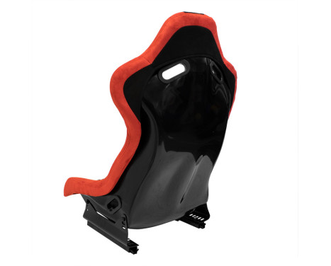 Sports seat 'LV' - Black/Red - Fixed polyester backrest - incl. slides, Image 2