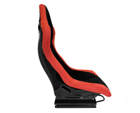 Sports seat 'LV' - Black/Red - Fixed polyester backrest - incl. slides, Image 4