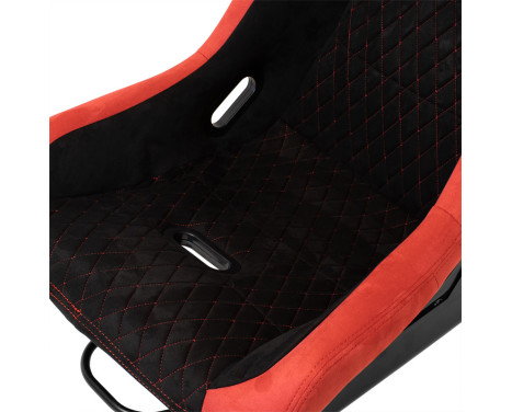 Sports seat 'LV' - Black/Red - Fixed polyester backrest - incl. slides, Image 5