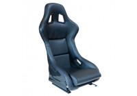 Sports seat 'MO' - Black Artificial leather - Fixed polyester backrest