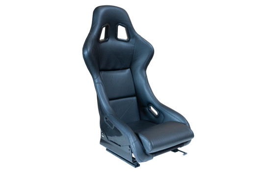 Sports seat 'MO' - Black Artificial leather - Fixed polyester backrest