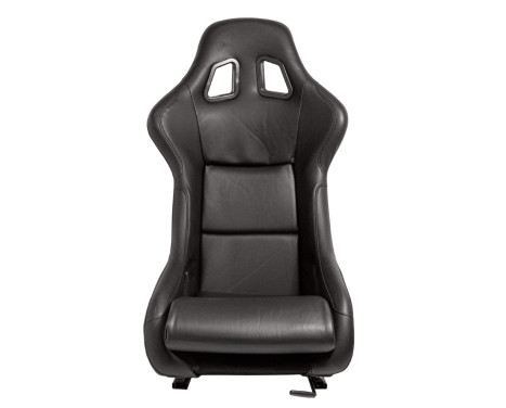 Sports seat 'MO' - Black Artificial leather - Fixed polyester backrest, Image 3