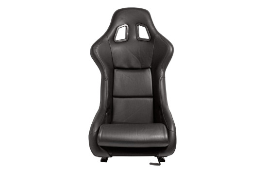 Sports seat 'MO' - Black Artificial leather - Fixed polyester backrest, Image 3