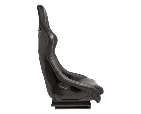 Sports seat 'MO' - Black Artificial leather - Fixed polyester backrest, Image 4