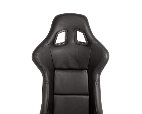 Sports seat 'MO' - Black Artificial leather - Fixed polyester backrest, Image 5