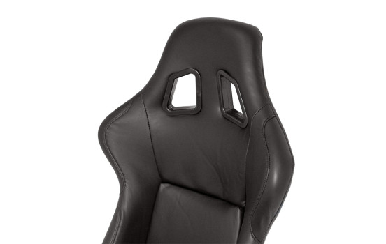 Sports seat 'MO' - Black Artificial leather - Fixed polyester backrest, Image 6