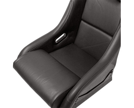 Sports seat 'MO' - Black Artificial leather - Fixed polyester backrest, Image 7