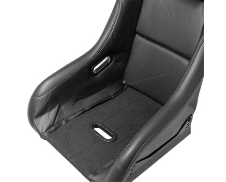 Sports seat 'MO' - Black Artificial leather - Fixed polyester backrest, Image 8