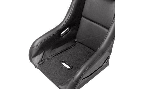 Sports seat 'MO' - Black Artificial leather - Fixed polyester backrest, Image 8