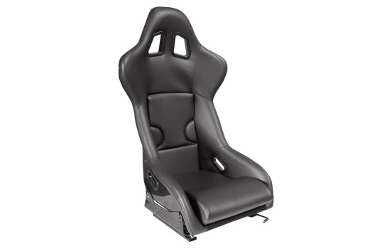 Sports seat 'RR' - Black Artificial leather - Fixed polyester backrest