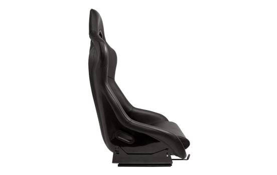 Sports seat 'RR' - Black Artificial leather - Fixed polyester backrest, Image 4
