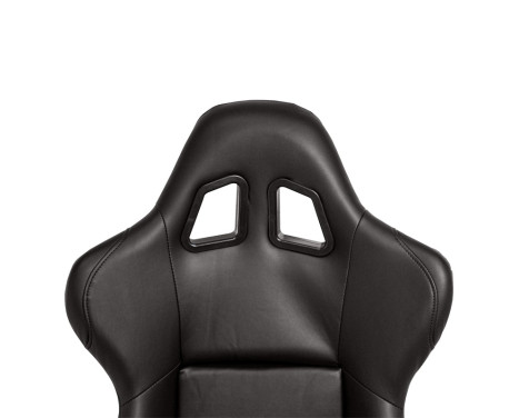 Sports seat 'RR' - Black Artificial leather - Fixed polyester backrest, Image 5
