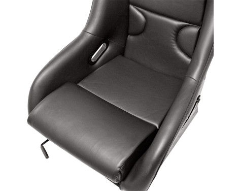 Sports seat 'RR' - Black Artificial leather - Fixed polyester backrest, Image 7