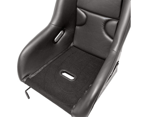 Sports seat 'RR' - Black Artificial leather - Fixed polyester backrest, Image 8