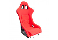 Sports seat 'RR' - Red - Fixed polyester backrest