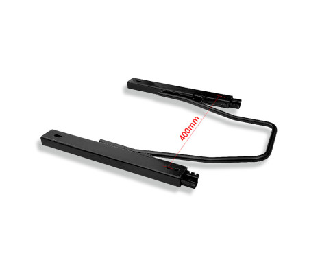 Set of universal seat slides for 1 sports seat with adjustment at the front (width 400mm)