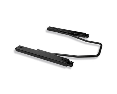 Set of universal seat slides for 1 sports seat with adjustment at the front