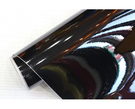 Car Wrapping Foil 152x200cm Glossy Black, self-adhesive