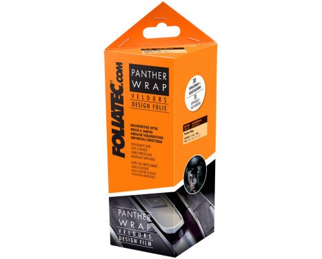 Foliatec Cockpit Design Foil Panther Wrap (Alcantara-Look) - Black - 15x140cm, Image 2
