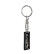 Stainless steel key ring - 'Quattro' Black