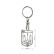 Stainless steel key ring - 'Ukraine' (Silver), Thumbnail 2