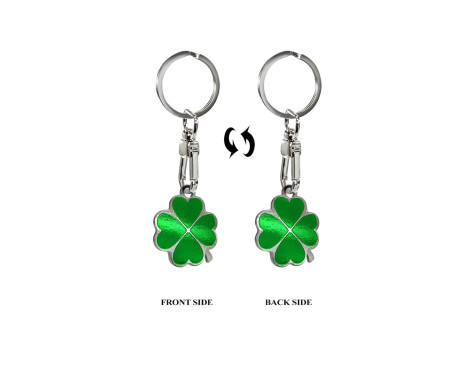 Stainless steel key ring - Four-leaf clover, Image 4