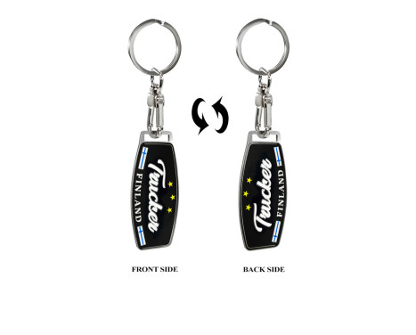 Stainless steel key ring - Trucker/Finland, Image 4