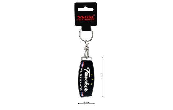 Stainless steel key ring - Trucker/Netherlands, Image 3