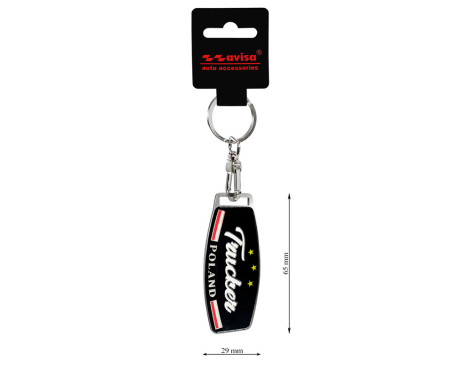 Stainless steel key ring - Trucker/Poland, Image 4