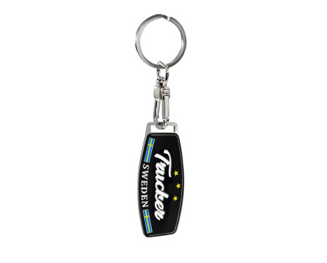 Stainless steel key ring - Trucker/Sweden