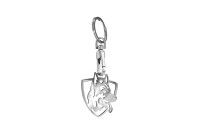 Stainless steel keychain - 'Sheperd dog' (Silver)