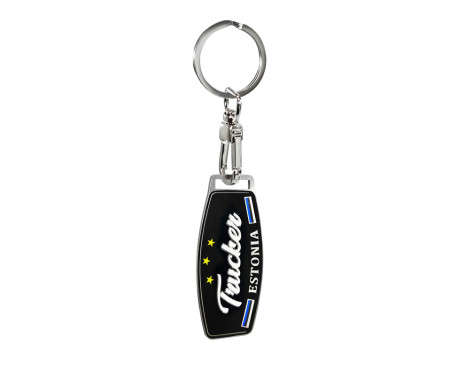Stainless Steel Keychain - Trucker/Estonia