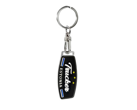 Stainless Steel Keychain - Trucker/Estonia, Image 2
