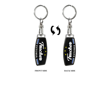 Stainless Steel Keychain - Trucker/Estonia, Image 5