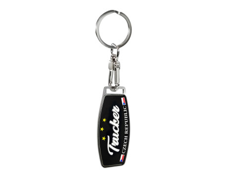 Stainless Steel Keyring - Trucker/Czech Republic
