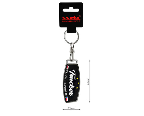 Stainless Steel Keyring - Trucker/Czech Republic, Image 4