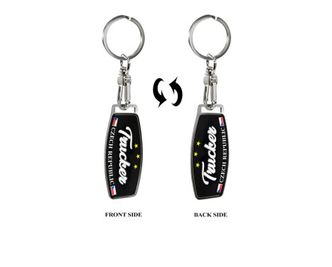 Stainless Steel Keyring - Trucker/Czech Republic, Image 5