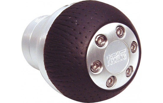 Gear knob aluminum/black round