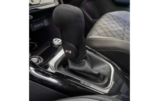 Simoni Racing Gear Knob Cover Universal - Automatic - Black + Logo, Image 4