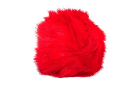 Simoni Racing Gear Shift Knob Cover Fluffy Fur - Red
