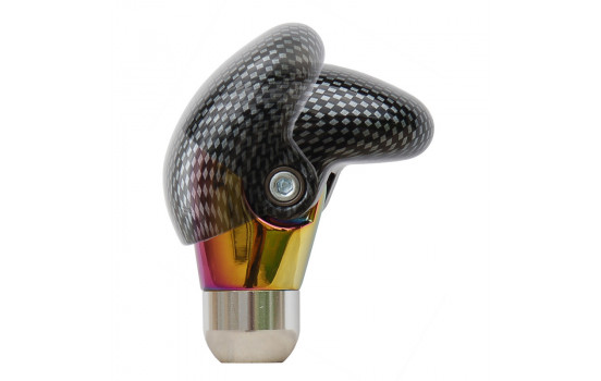 Simoni Racing Shift Knob Shake - Rainbow Aluminum + Carbon