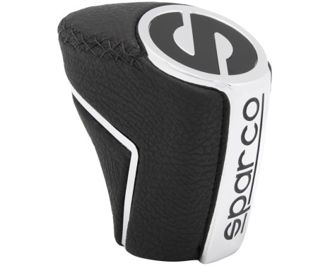 Sparco Gear Knob 'Classic' - Aluminium/Black, Image 2