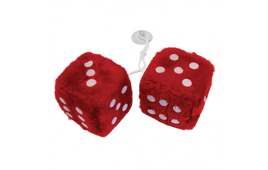 Mirror decoration dice red