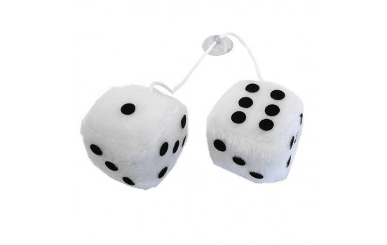 Mirror decoration dice white