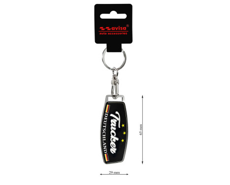 Stainless steel key ring - Trucker/Deutschland, Image 4