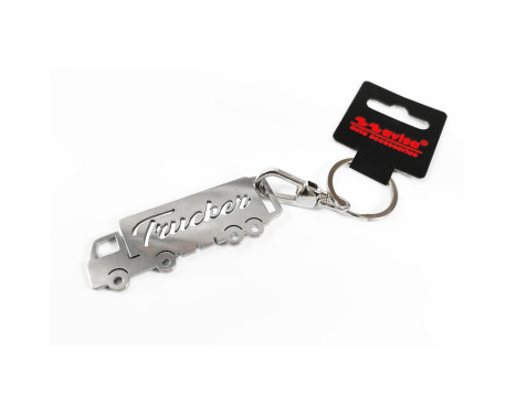 Stainless steel key ring - Trucker/Truck, Image 2