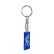 Stainless steel keyring - 'Moto' Blue