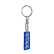 Stainless steel keyring - 'Motorsport' Blue